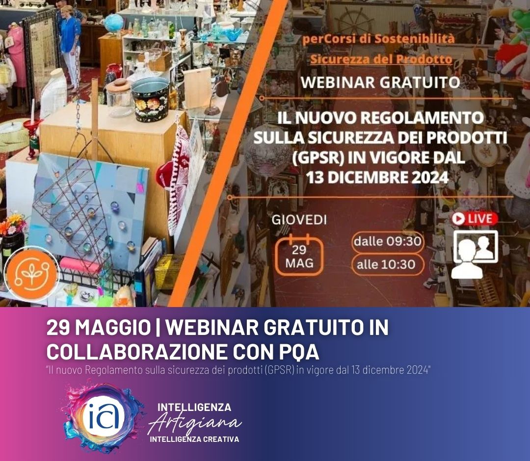 29 MAGGIO | Webinar gratuito 