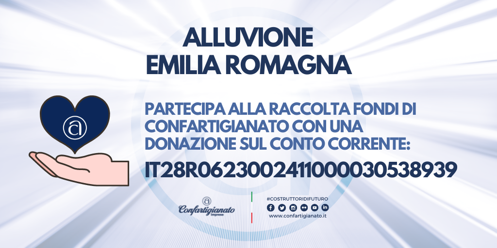 Donazioni per l'alluvione in Emilia Romagna