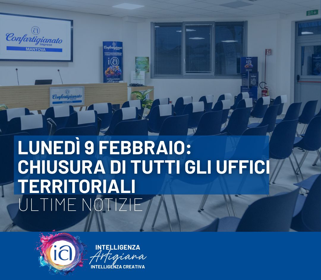 9 FEBBRAIO | Chiusura Uffici Territoriali