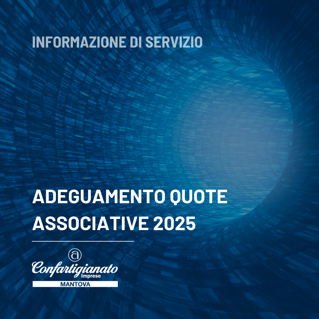 Informazione di servizio: adeguamento quote