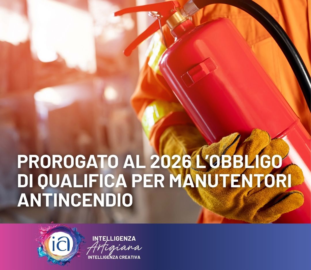 Proroga al 2026 per la qualifica di manutentore antincendio