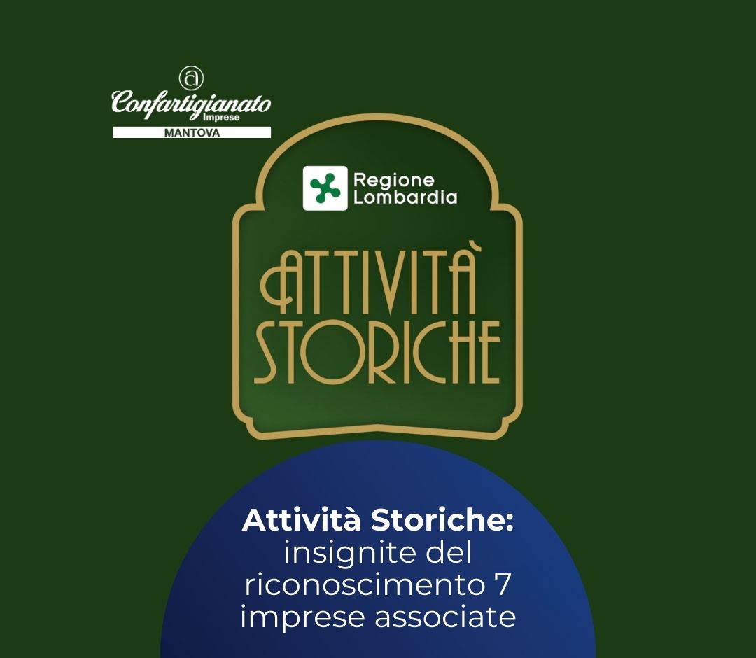 Attività Storiche: 7 imprese nostre associate insignite del premio