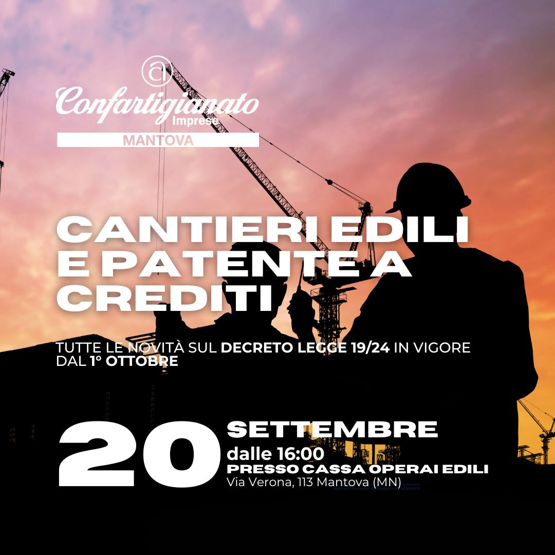 SEMINARIO | Cantieri edili e Patente a Crediti