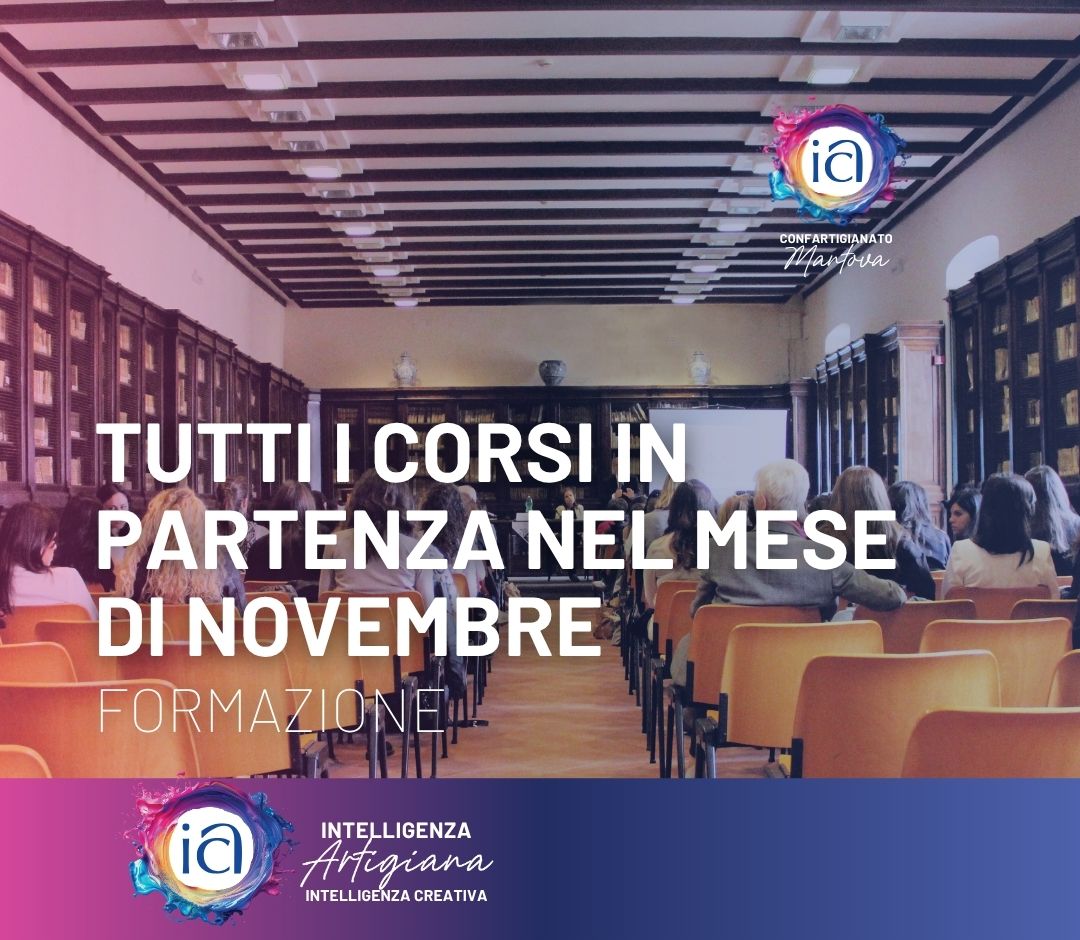 FORMAZIONE | I corsi in partenza a novembre