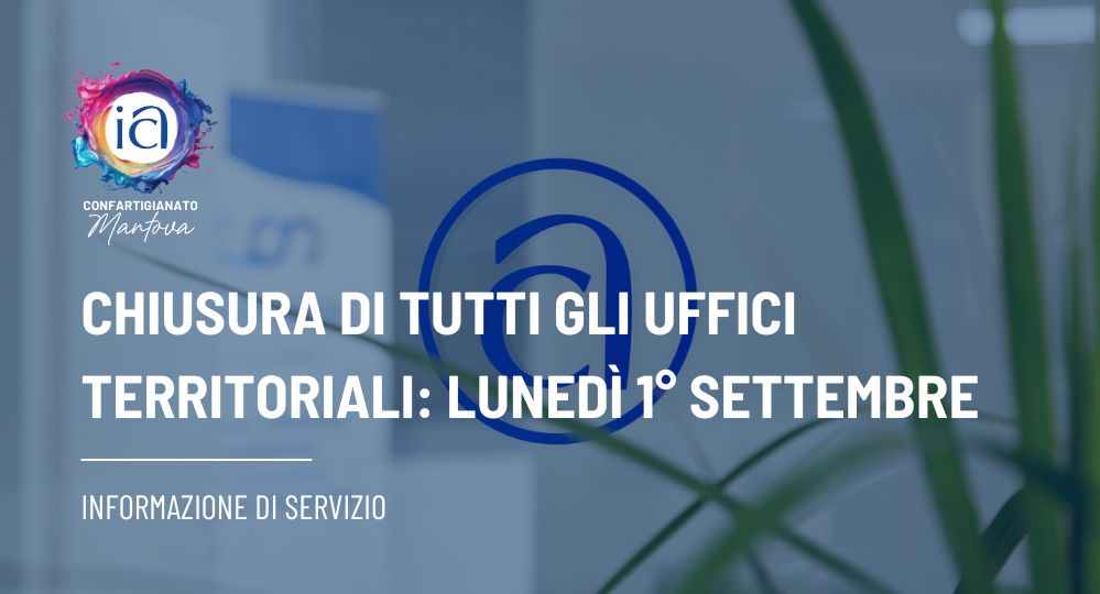 Chiusura Uffici 1° settembre